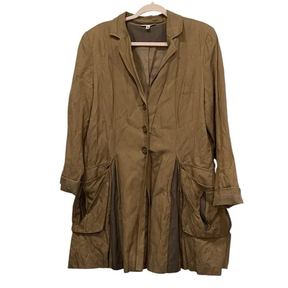 CAbi Tan Treasure Hunter trench coat with Pockets size XL - Picture 4 of 9